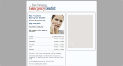 Desktop Screenshot of emergencydentistsanfrancisco.net