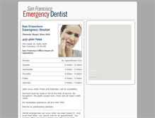 Tablet Screenshot of emergencydentistsanfrancisco.net